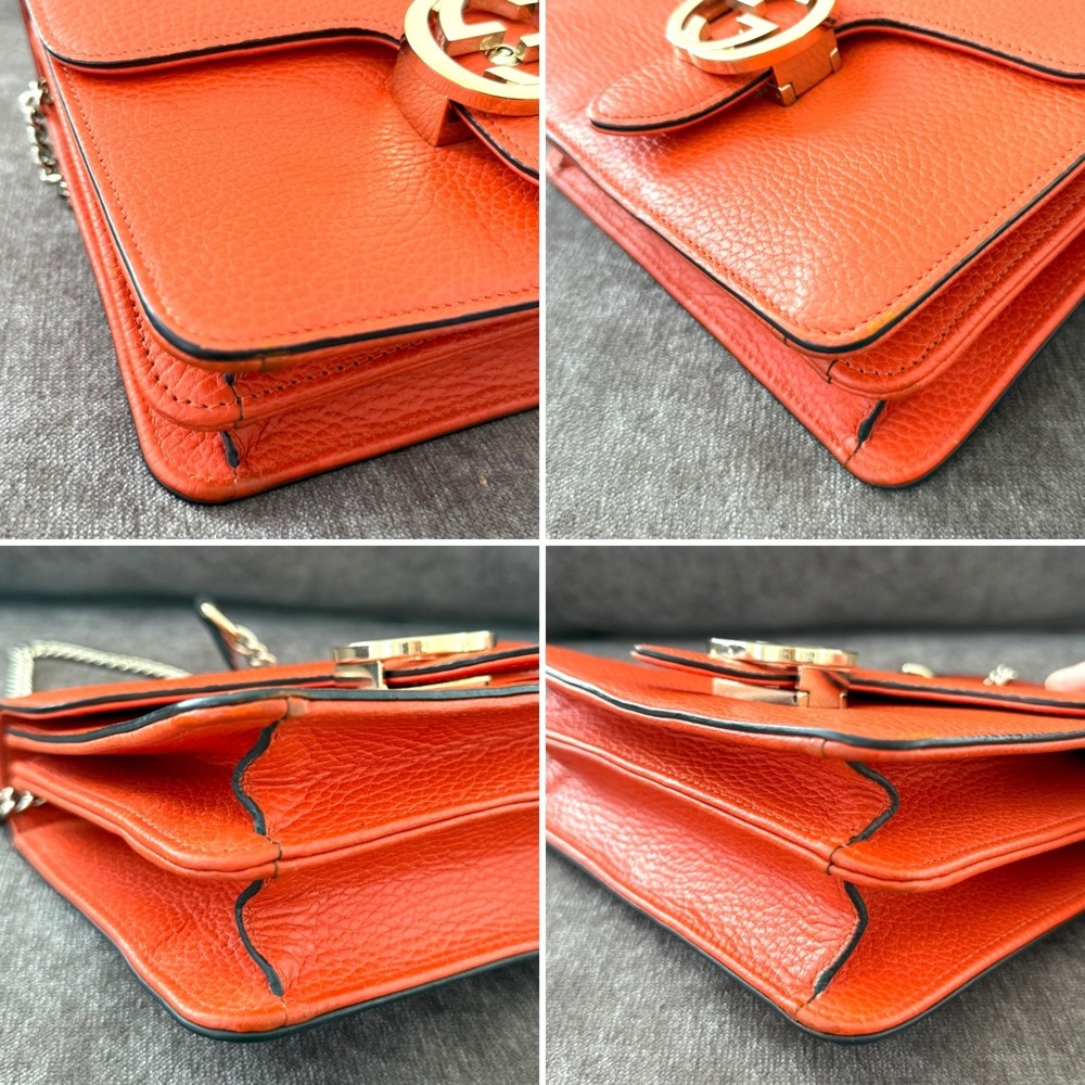 Authentic Gucci Interlocking GG Small Calfskin le… - image 16